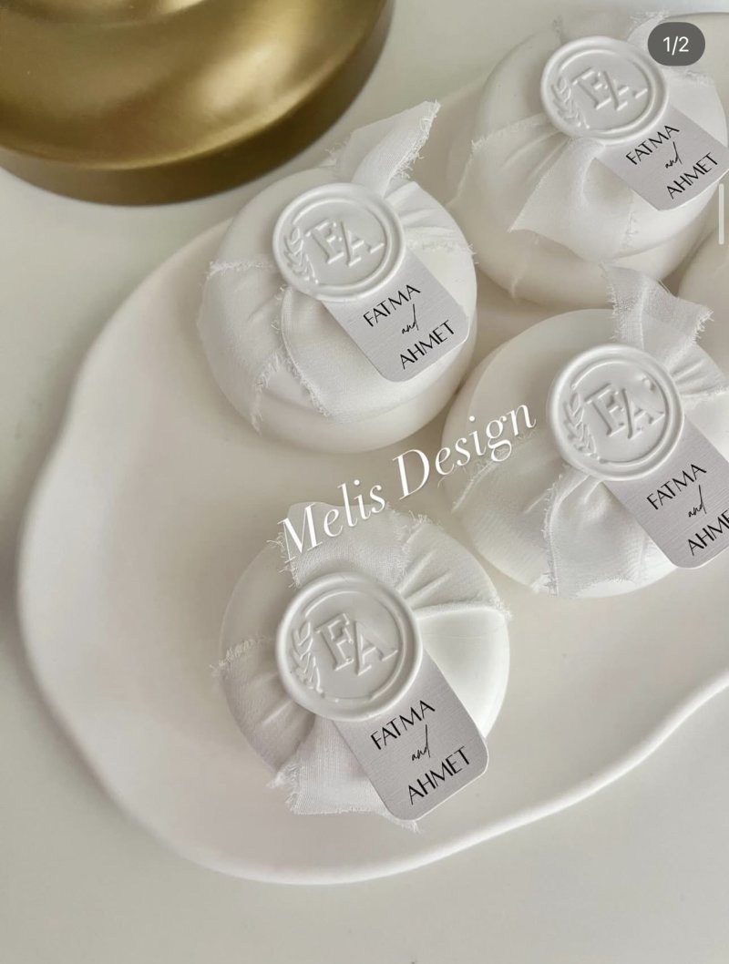 Mini Kapaklı Taş Kavanoz Mum - Mühürlü